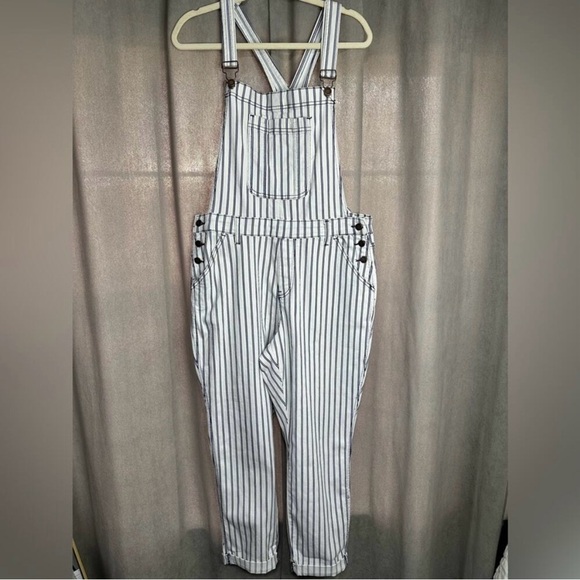 Judy Blue Women’s 3X Striped Railroad Overalls NWT - Picture 3 of 5
